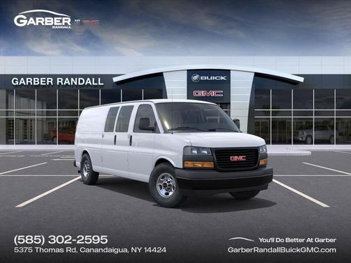 Summit White 2026 GMC Savana 3500 3500 Extended Wheelbase, Work Van, RWD
