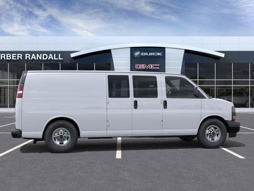 Summit White 2026 GMC Savana 3500 3500 Extended Wheelbase, Work Van, RWD