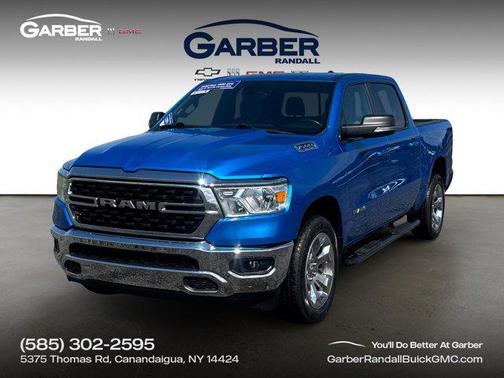 Hydro Blue Pearlcoat 2022 RAM 1500 Big Horn/Lone Star