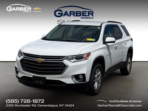 Summit White 2021 Chevrolet Traverse LT Cloth