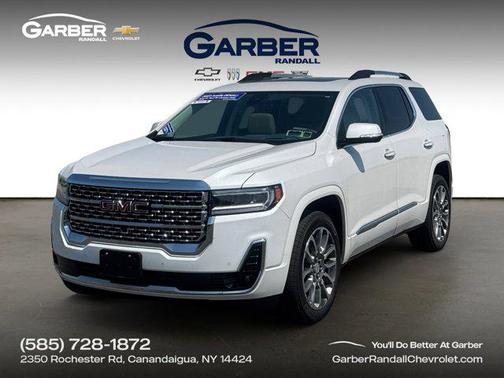 White Frost Tricoat 2023 GMC Acadia Denali