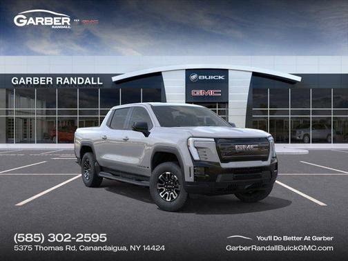 Thunderstorm Gray 2026 GMC Sierra EV Extended Range Elevation