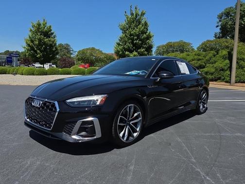Mythos Black Metallic 2023 Audi A5 Sportback 45 S Line Premium Plus
