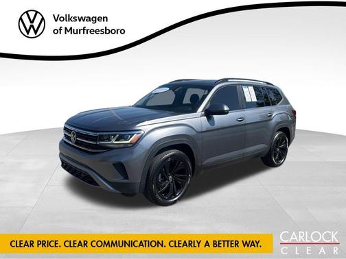 Platinum Gray Metallic 2022 Volkswagen Atlas 3.6L SE w/Technology