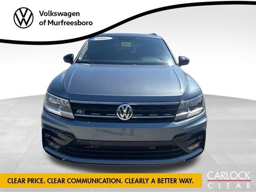 Platinum Gray Metallic 2021 Volkswagen Tiguan 2.0T SE R-Line Black