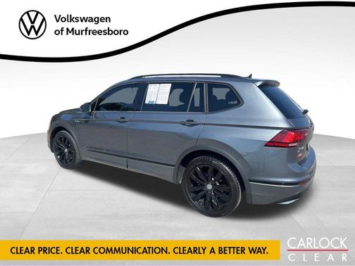 Platinum Gray Metallic 2021 Volkswagen Tiguan 2.0T SE R-Line Black