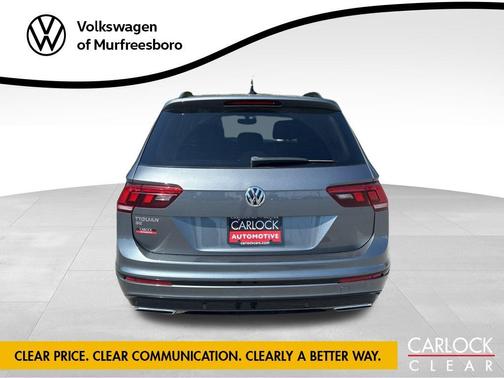 Platinum Gray Metallic 2021 Volkswagen Tiguan 2.0T SE R-Line Black