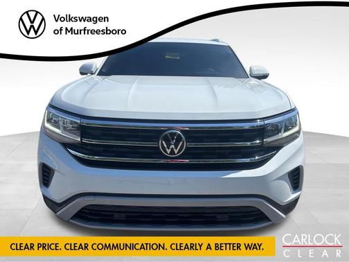 Pure White 2023 Volkswagen Atlas Cross Sport 2.0T SE w/Technology