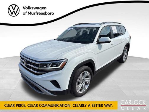 Pure White 2023 Volkswagen Atlas 3.6L SE w/Technology