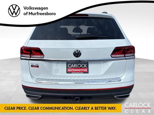 Pure White 2023 Volkswagen Atlas 3.6L SE w/Technology