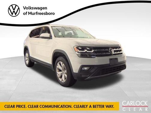 Pure White 2019 Volkswagen Atlas 3.6L SE w/Technology
