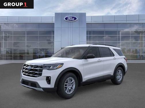 Space White Metallic 2026 Ford Explorer Active