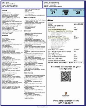 2017 Mercedes-Benz SL 550 Base