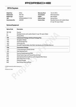 2016 Porsche Cayman 
