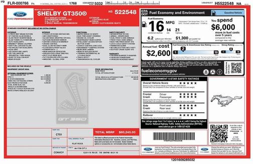 2017 Ford Shelby GT350 Base