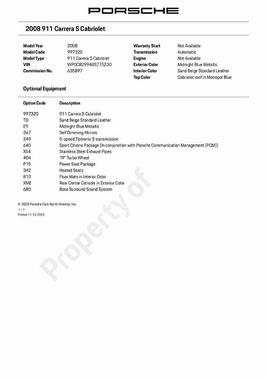 2008 Porsche 911 Carrera S Cabriolet