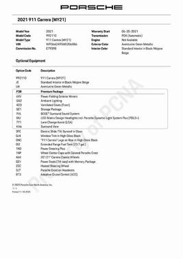 2021 Porsche 911 Carrera