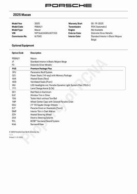 2025 Porsche Macan Base