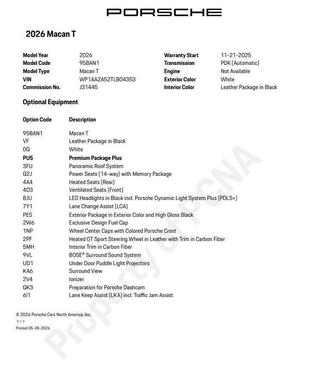 White 2026 Porsche Macan
