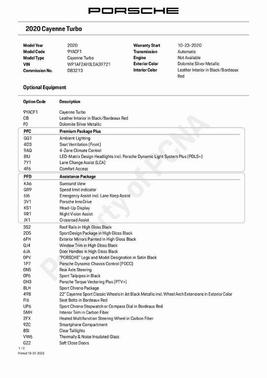 2020 Porsche Cayenne Turbo