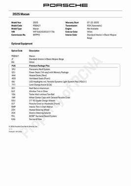 2025 Porsche Macan T