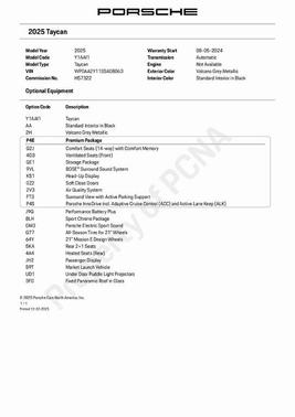 2025 Porsche Taycan Base