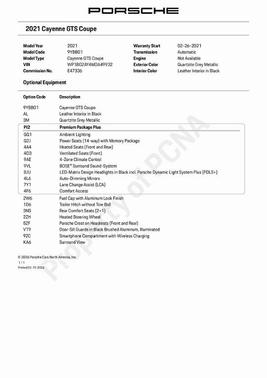 2021 Porsche Cayenne GTS