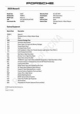 2025 Porsche Macan S
