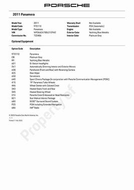2011 Porsche Panamera 2