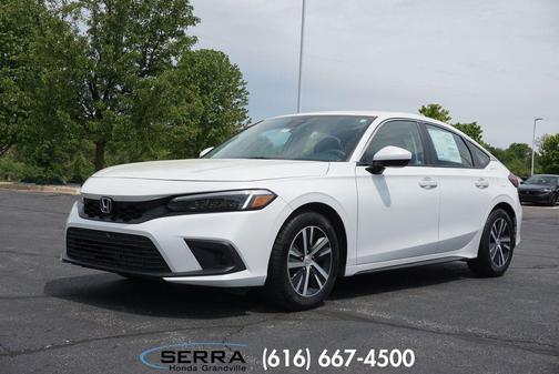 Platinum White Pearl 2023 Honda Civic LX
