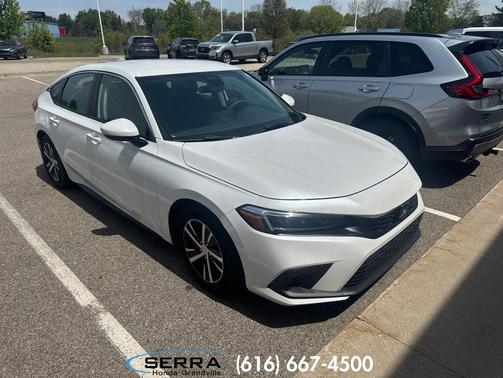 Platinum White Pearl 2023 Honda Civic LX
