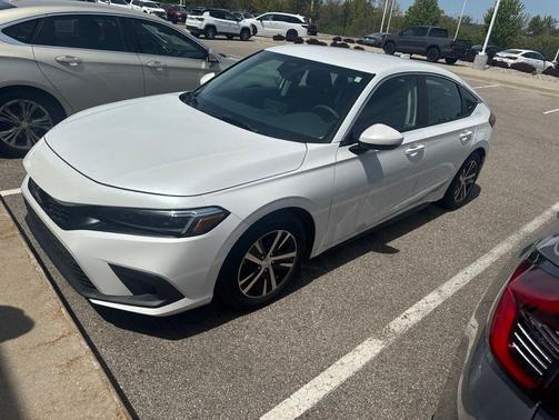 Platinum White Pearl 2023 Honda Civic LX