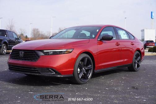 Radiant Red Metallic 2026 Honda Accord Hybrid Sport-L