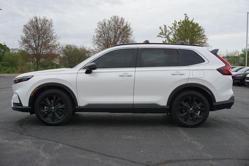 Platinum White Pearl 2025 Honda CR-V Hybrid Sport Touring AWD
