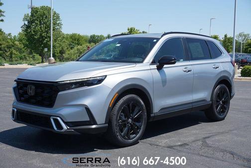 Lunar Silver Metallic 2023 Honda CR-V Hybrid Sport Touring AWD