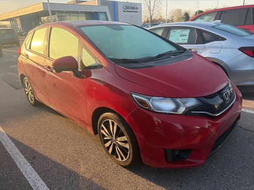Red 2015 Honda Fit EX-L
