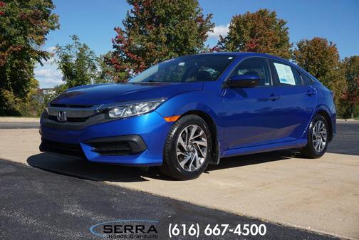 Aegean Blue Metallic 2018 Honda Civic EX