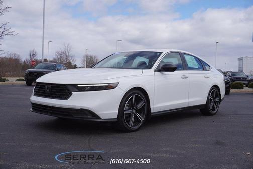 Platinum White Pearl 2023 Honda Accord Hybrid Sport