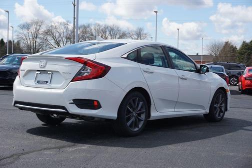 Platinum White Pearl 2021 Honda Civic EX