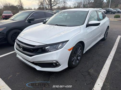 Platinum White Pearl 2021 Honda Civic EX