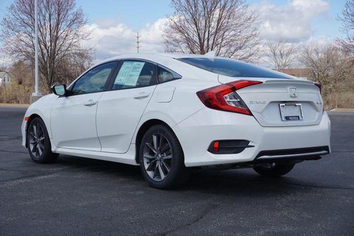 Platinum White Pearl 2021 Honda Civic EX