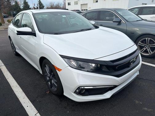 Platinum White Pearl 2021 Honda Civic EX