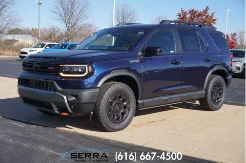 Obsidian Blue Pearl 2026 Honda Passport AWD TrailSport Blackout