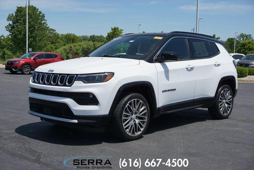 Bright White Clearcoat 2023 Jeep Compass Limited