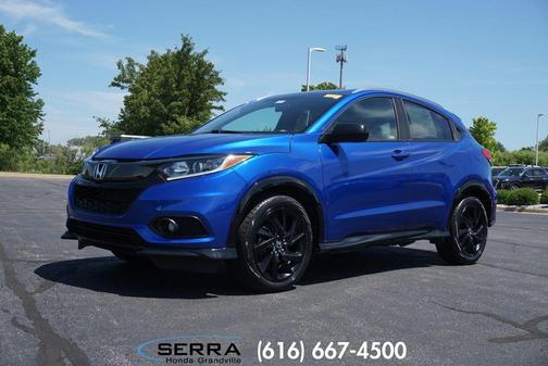 Aegean Blue Metallic 2022 Honda HR-V AWD Sport