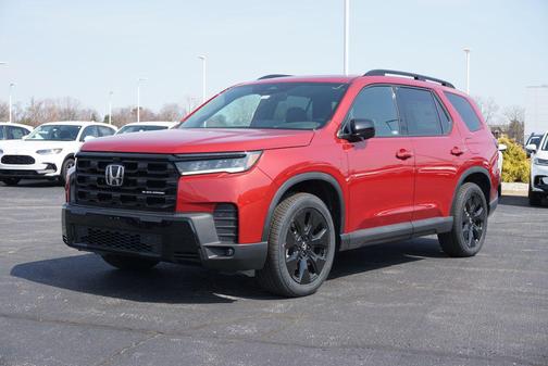 Radiant Red Metallic II 2026 Honda Pilot Black Edition
