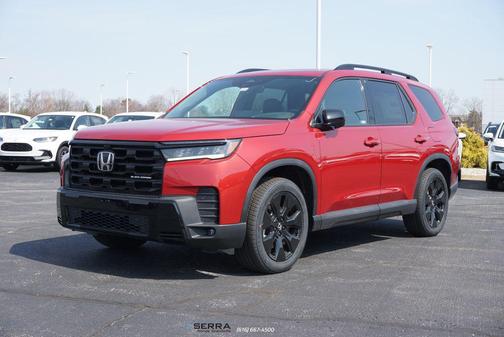 Radiant Red Metallic II 2026 Honda Pilot Black Edition