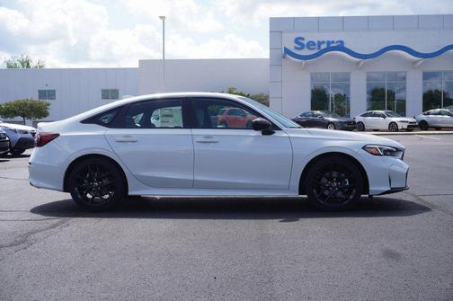 Platinum White 2026 Honda Civic Hybrid Sport