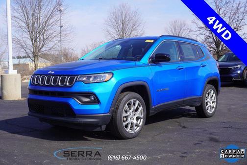 Laser Blue Pearlcoat 2022 Jeep Compass Latitude Lux