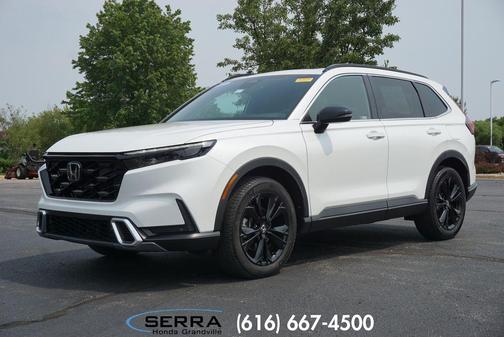 Platinum White Pearl 2024 Honda CR-V Hybrid Sport Touring AWD